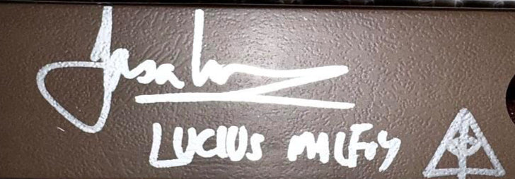 Jason Isaacs signed Lucius Malfoy wand w/character name and artwork (Harry Potter) - Official Pix COA